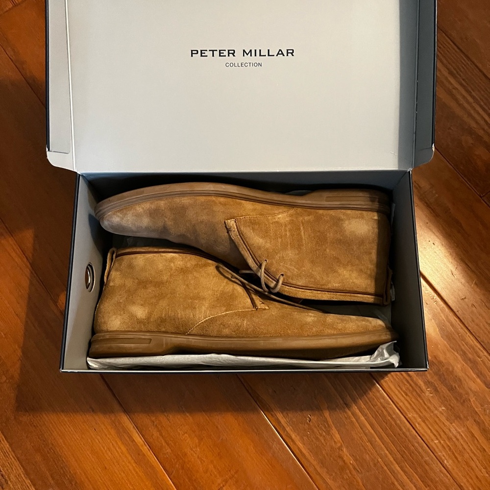 Peter Millar Suede Chukka/ Color: BRU / Sz 12